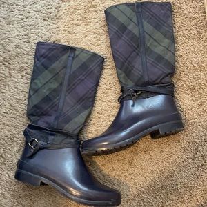 Sperry Topsider Plaid Rain Boots